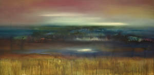 Audrey Kral - Paintings. Primal. 2009. Oil on Canvas, 18"x36"